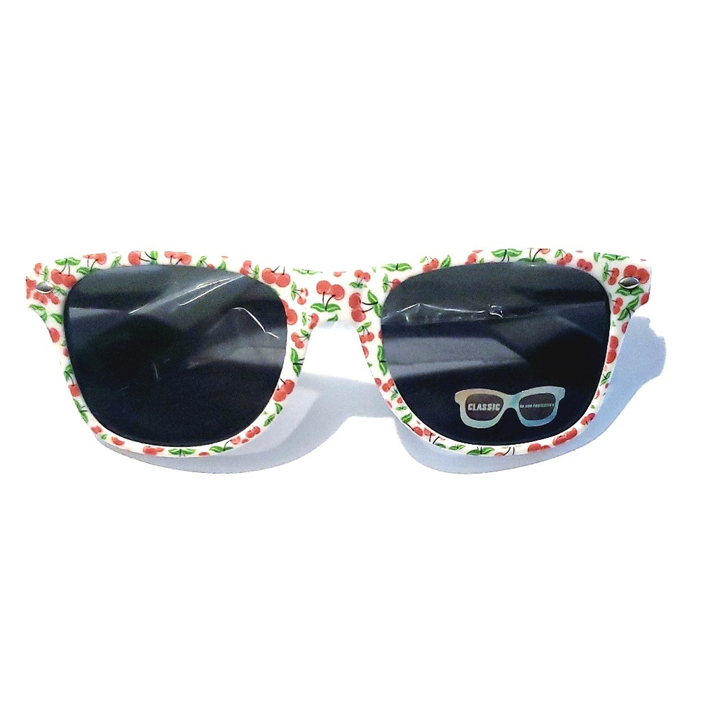 1 LEFT🎀3/$23🎀 Cherry🍒 Wayfarer Style Sunglasses - Picture 2 of 5